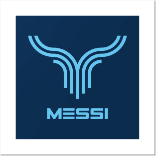 The Messi Logo: Celebrating the GOAT of Football with Abstract Grace Posters and Art